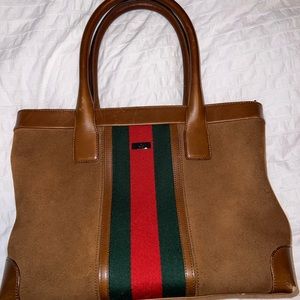 Gucci GG Sherry Suede Tote 33890